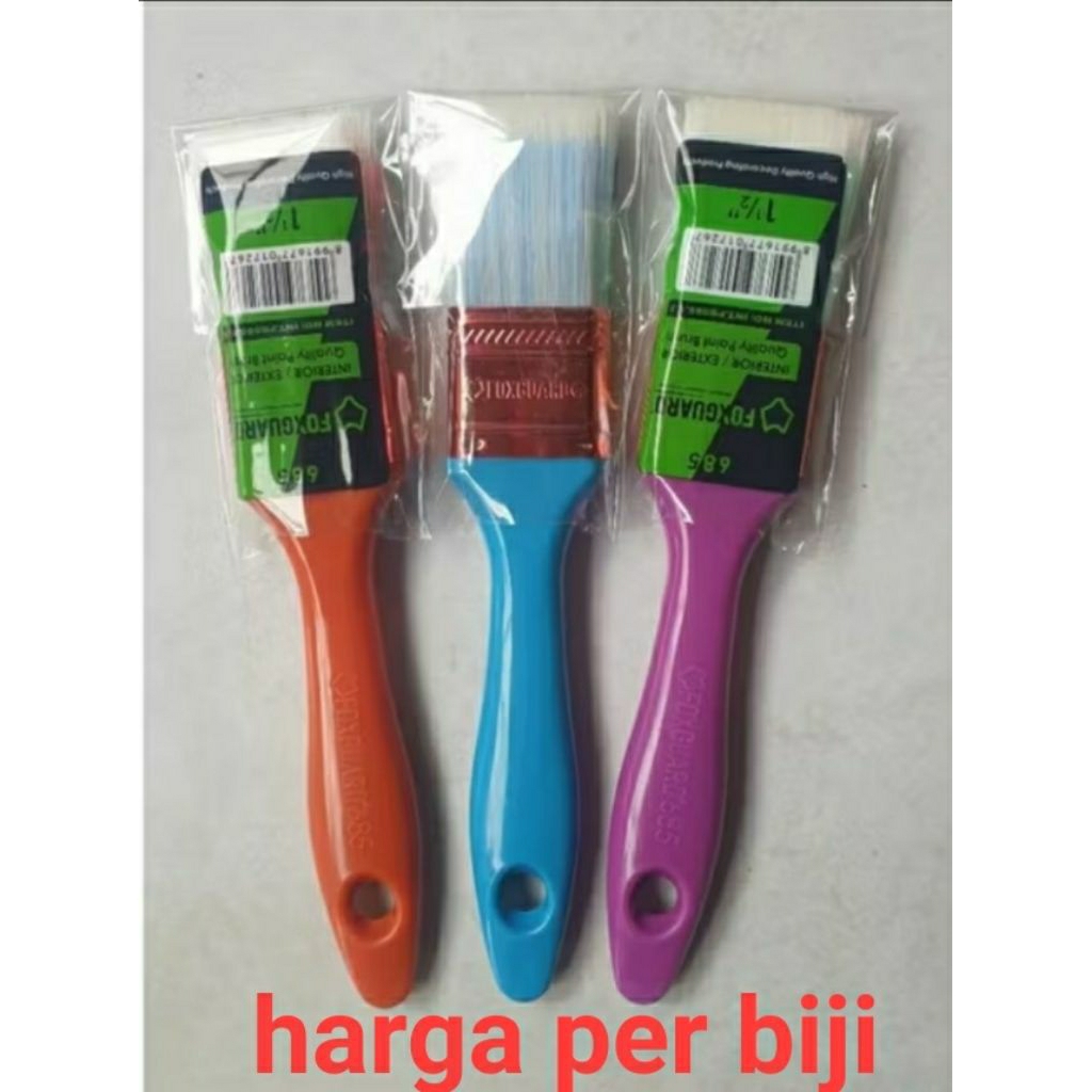 

kuas 1,5" bulu syntetis nylon, harga per biji, warna random