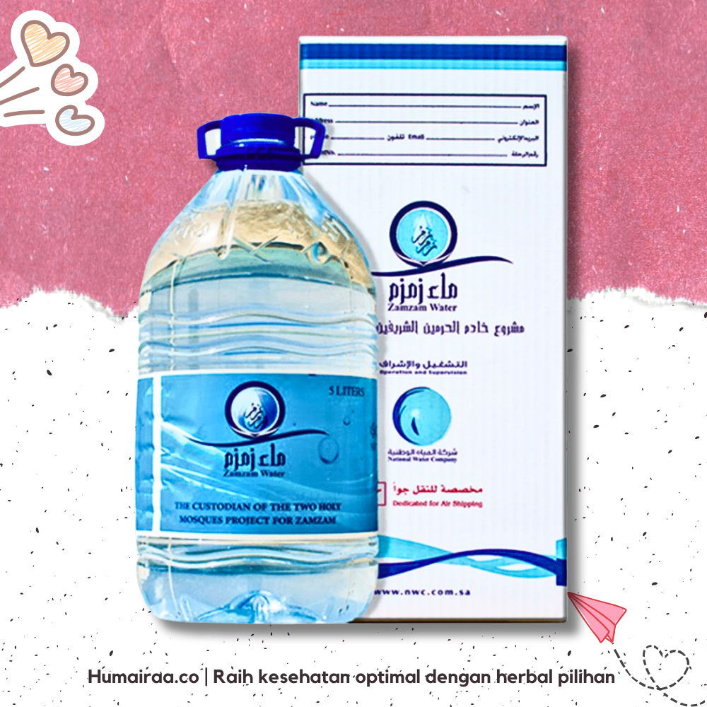 

Air Zamzam 5 Liter Non Barcode 100% ORIGINAL TANPA RAGU OBAT HERBAL BPOM HALAL MUI DINKES PIRT