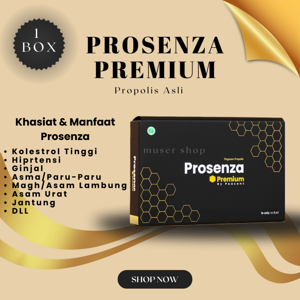 Muser Shop [ Obat Herbal ] Propolis Prosenza | Prosenza Premium | Suplemen Herbal Propolis Trigona P