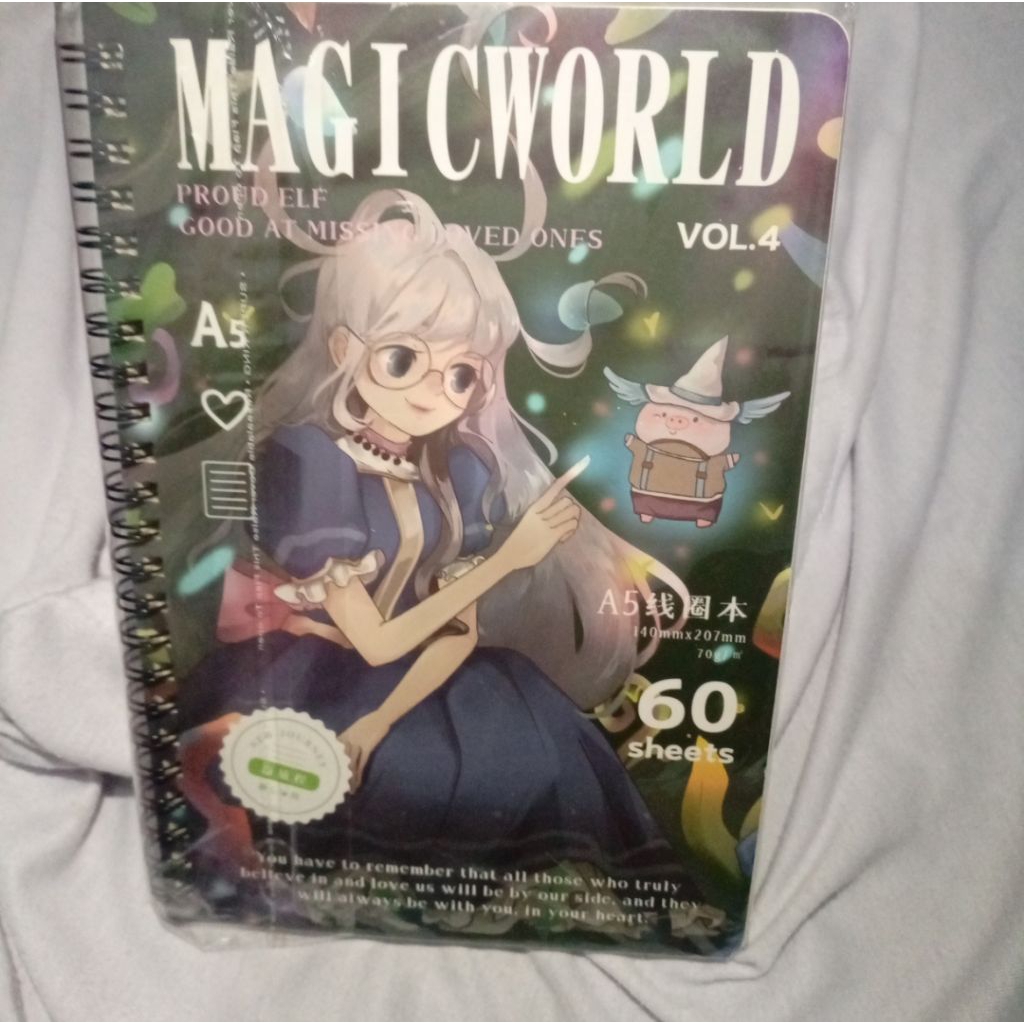 

Buku Tulis/Notebook A5 Aesthetic Journal Stationery Vol 4 60 Sheets Good at Misled Ones 140mmx200mm Paper