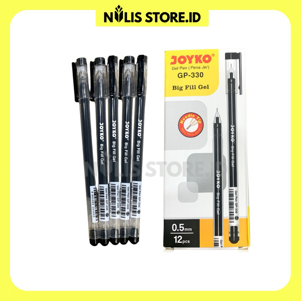 

NulisStore | Pulpen Joyko Hitam GP330-1 Pack isi 12