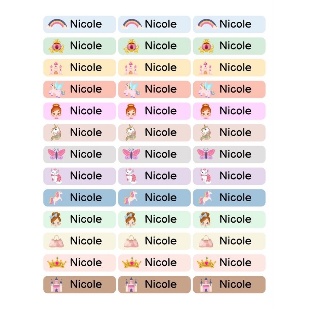 

STIKER NAMA / STIKER NAMA BARANG / STIKER CUSTOM A4