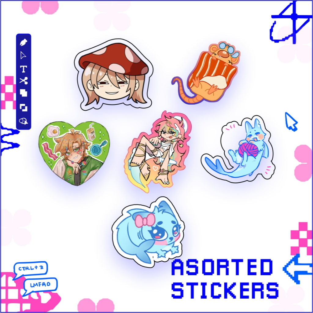 

assorted stickers! | yuk!gambar fanmerch