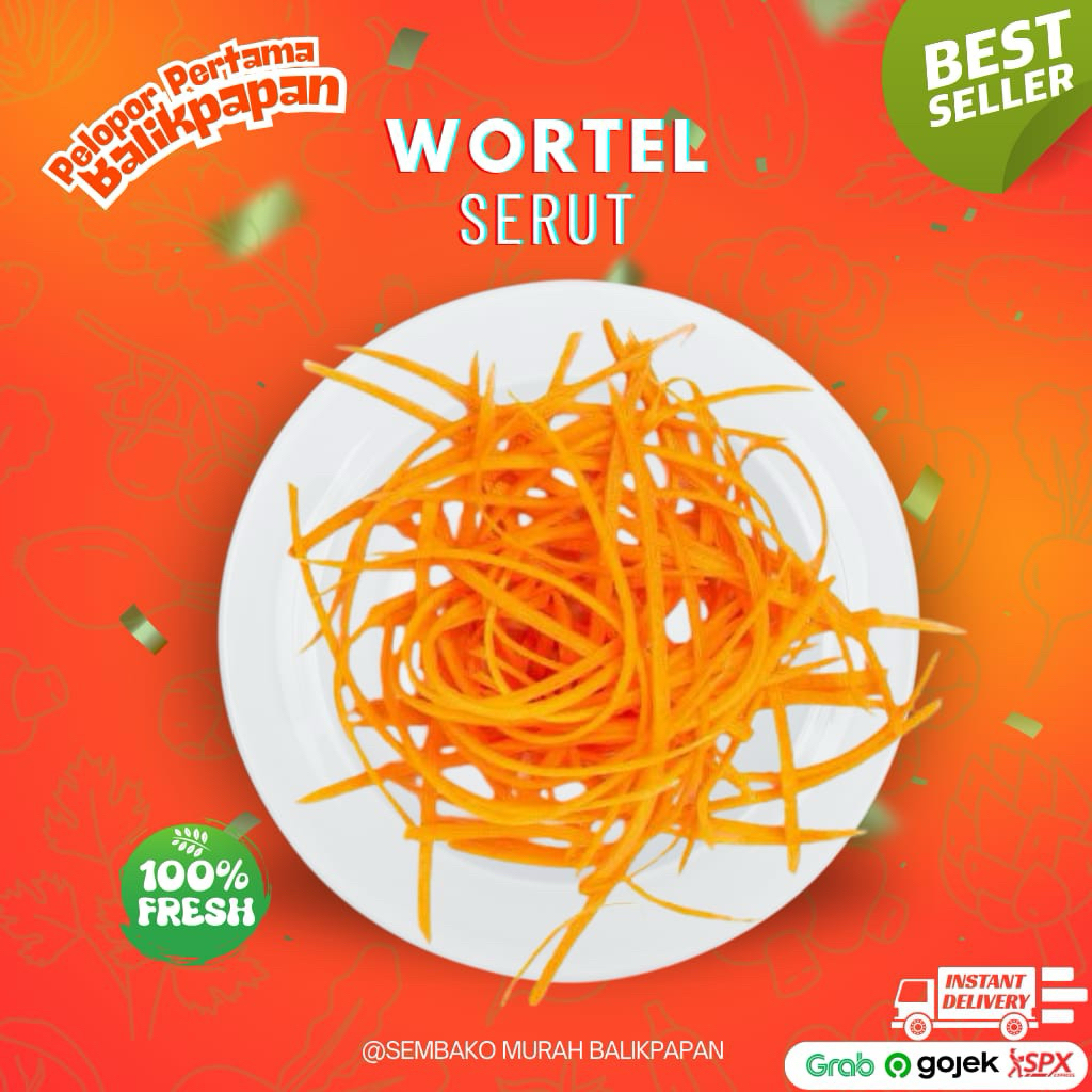 

wortel serut/wortel parut 250gr