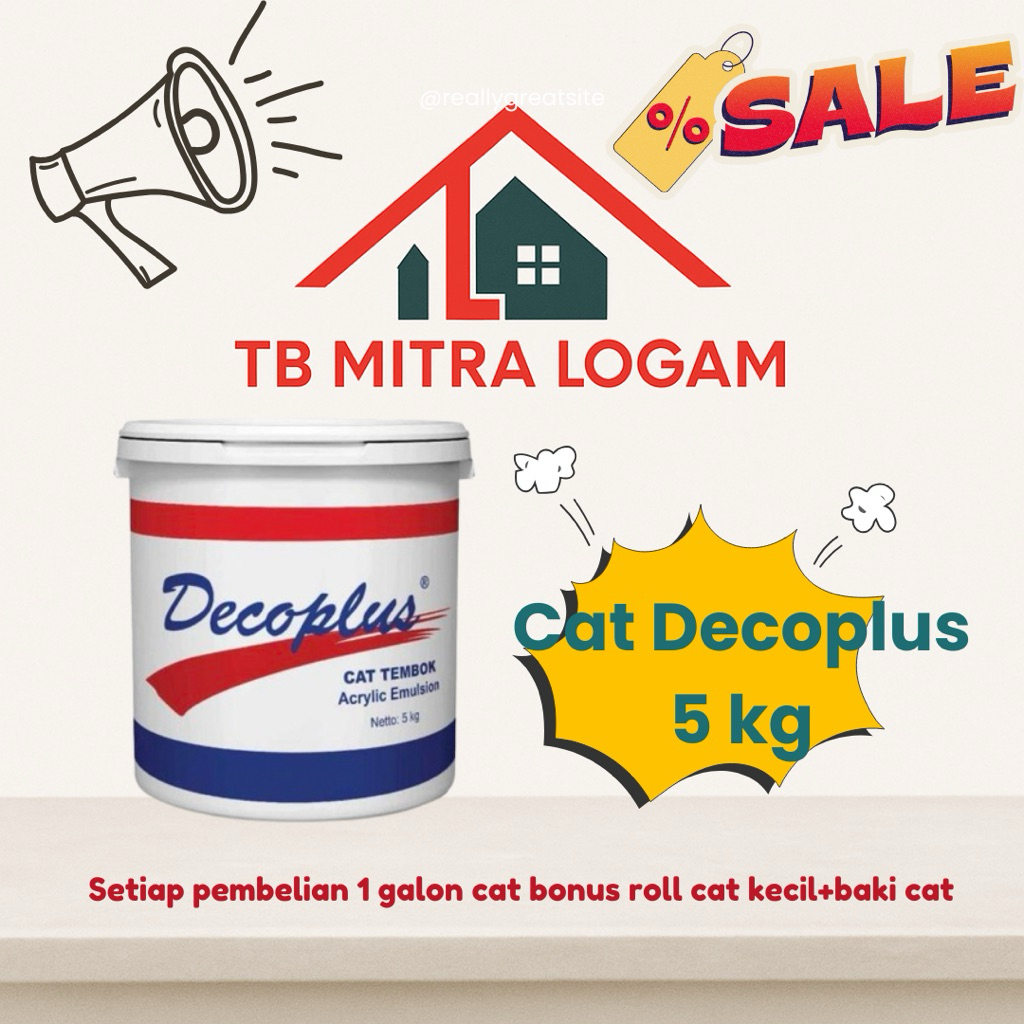 PROMO CUCI GUDANGCat Tembok Decoplus 5kg