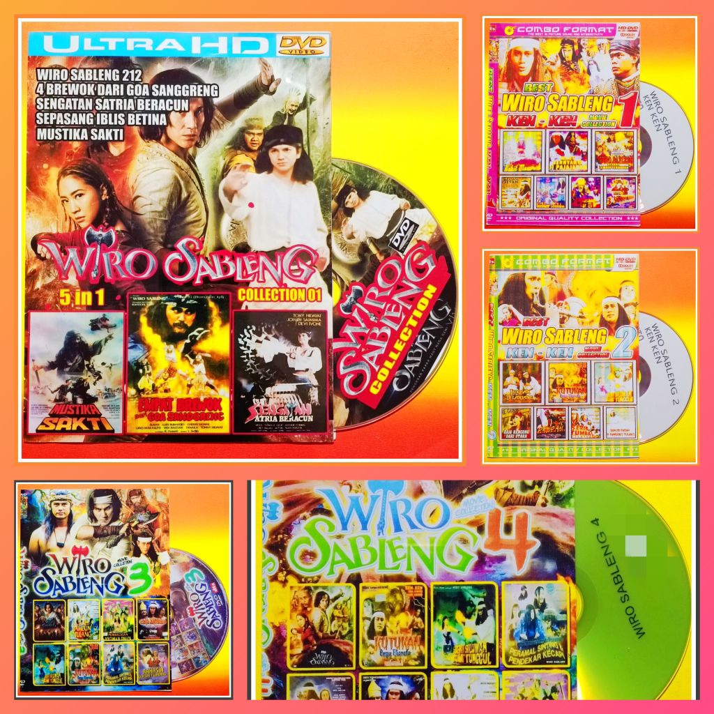 Kaset Film Indonesia Jadul Koleksi Pendekar Wiro Sableng Edisi Pilihan Terlengkap