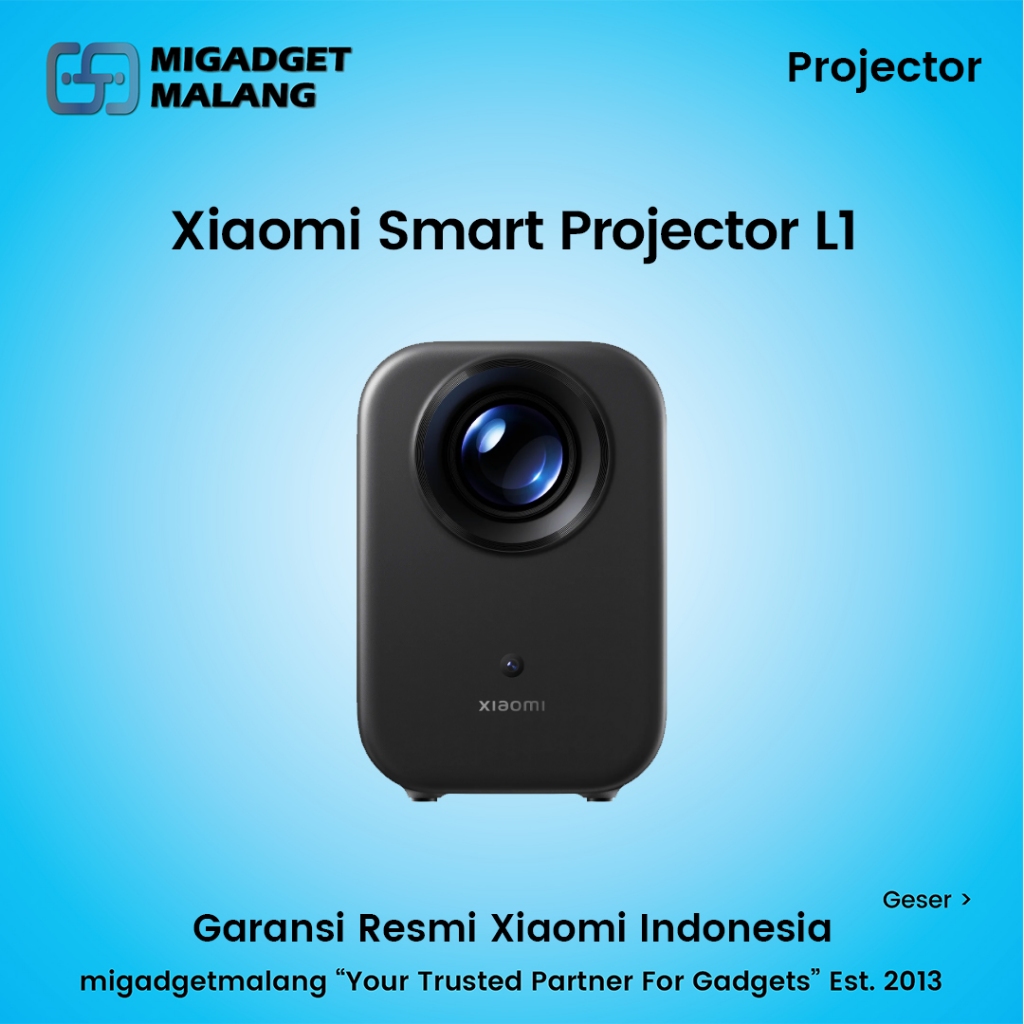 Xiaomi Smart Projector L1 Proyektor Mini Portabel Google TV Android TV Dolby Audio 200 Lumens Full H