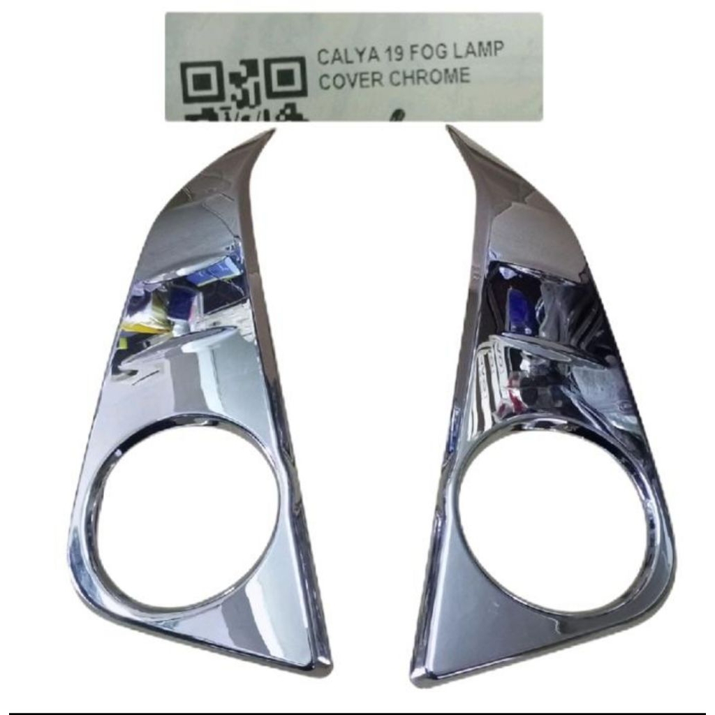 RING FOGLAMP COVER FOGLAMP DEPAN MOBIL CALYA 2019up chrome