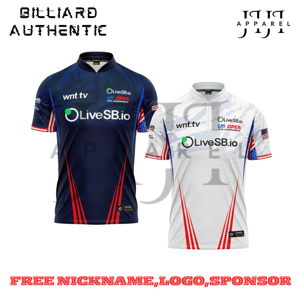JERSEY BILLIARD FREE CUSTOM FULL PRINTING SUBLIMASI JERSEY BILLIARD SPORT PRIA WANITA BAJU JERSEY OL