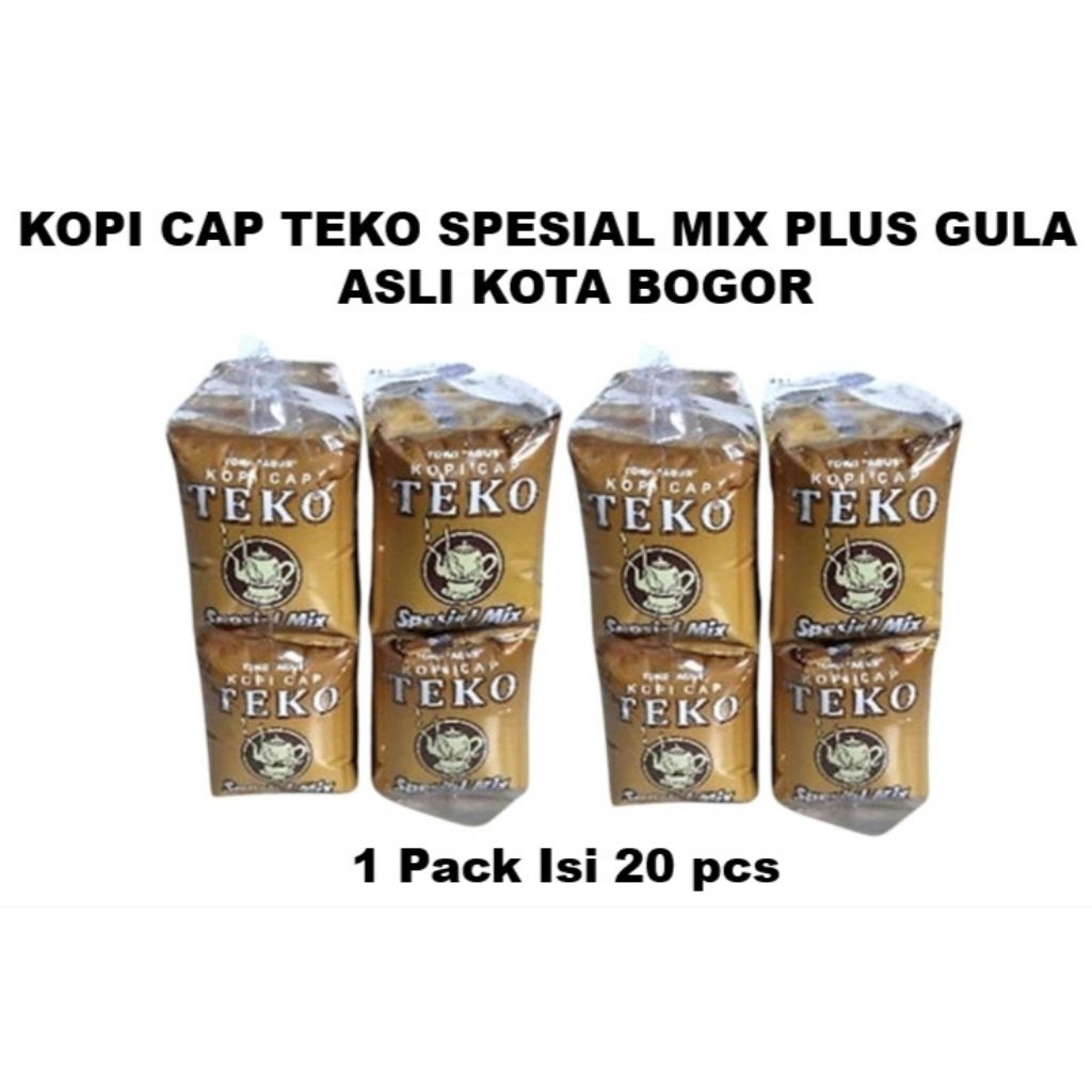 

Kopi Cap Teko plus gula