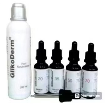 Glikoderm Peel Neutralizer dan Glikoderm Peel 20% 35% 50% 70%