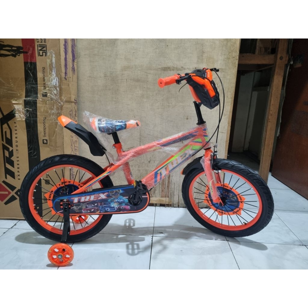 SEPEDA BMX 18 TREX MUSIK + RODA SAMPING KLAHERAN