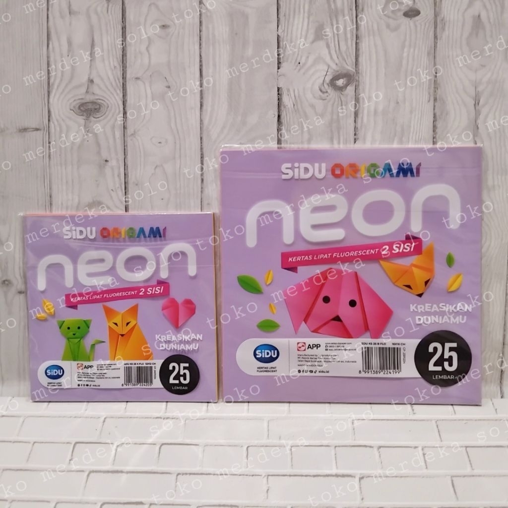 

Kertas Lipat Sidu Neon 20x20