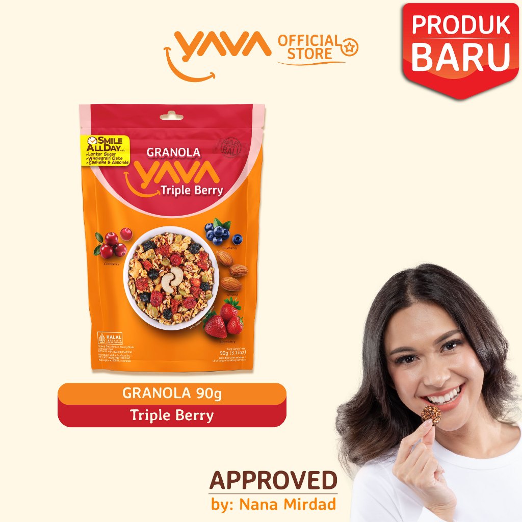 

YAVA Granola Triple Berry 90g