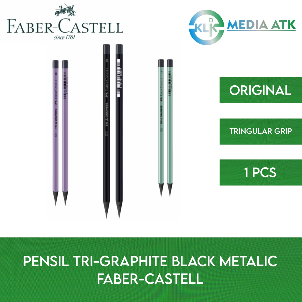 

Faber-Castell Pensil Tri Graphite Metallic – 1 Pcs Pensil Segitiga