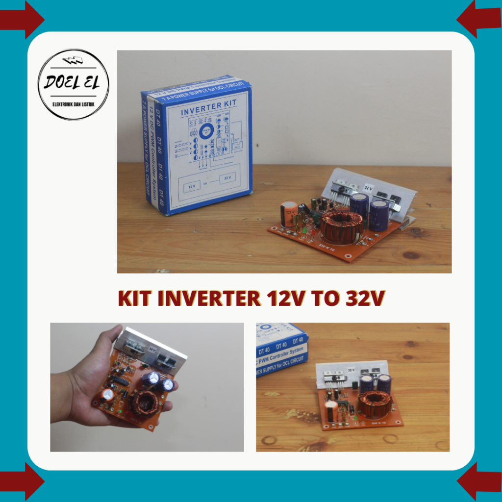 KIT INVERTER DC 12V TO 32V | INVERTER MOBIL 12V