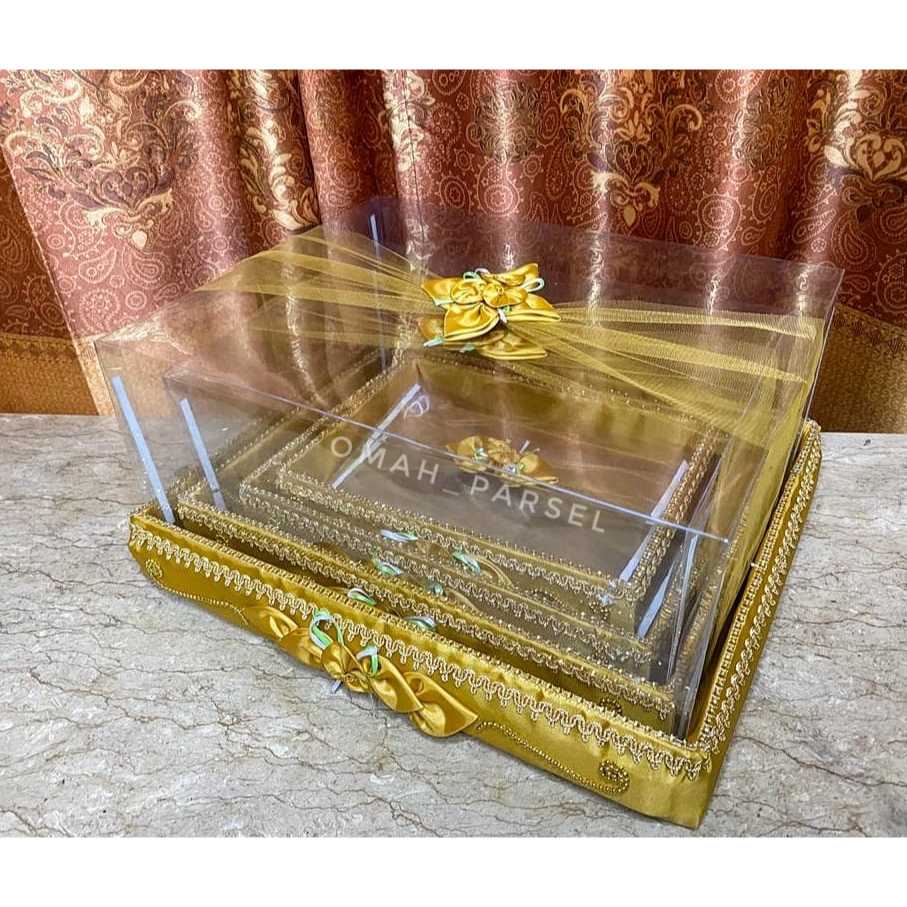 

Box Kotak Seserahan Premium1 set Isi 5 Pernikahan Full Mika Tempat hantaran mewah