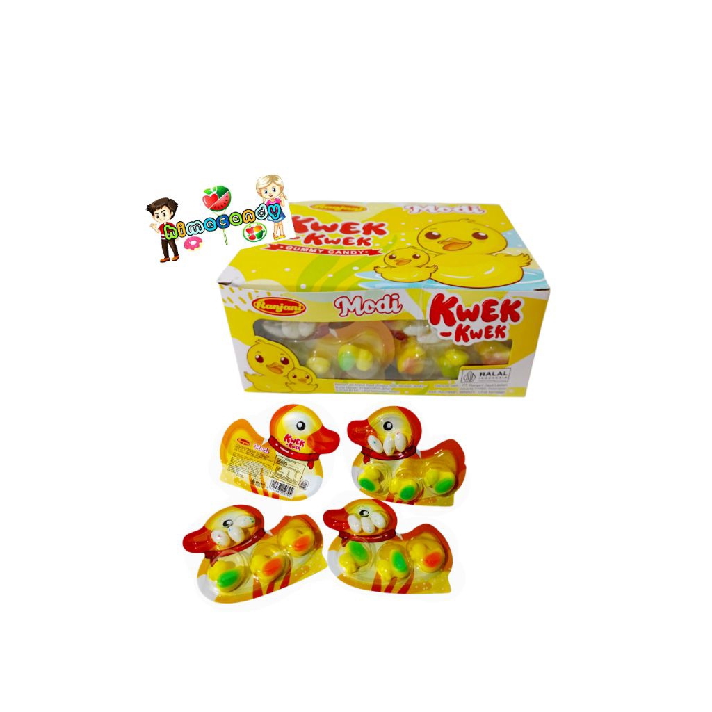 

RANJANI PERMEN GUMMY BEBEK KWEK KWEK BOKS ISI 24 PCS