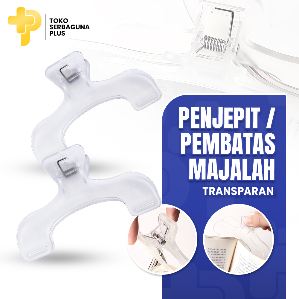 

Klip Penjepit Kertas Buku Majalah Document Paper Clip Transparan Anti Karat