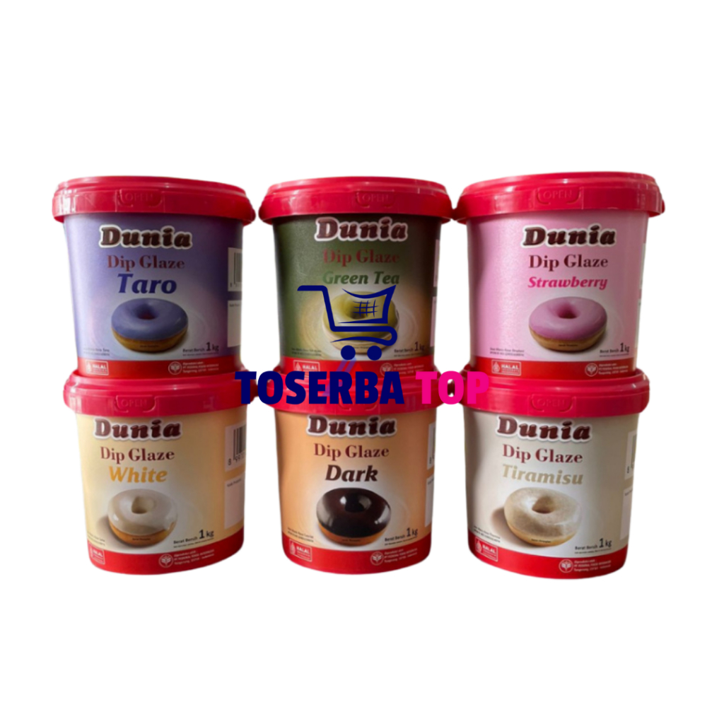

Dunia Dip Glaze Eco 1kg All Variant Topping Donut