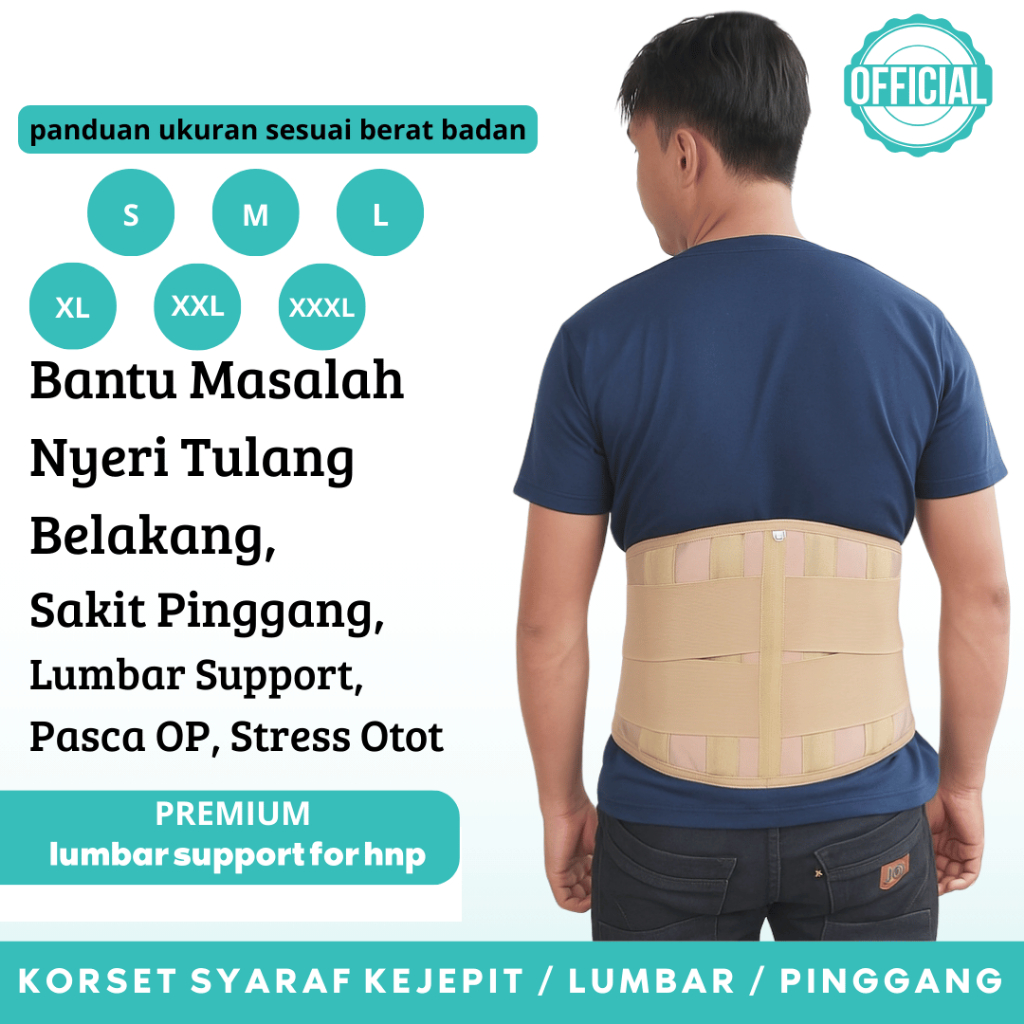 Korset Sakit Pinggang / Korset Kesehatan / Korset Nyeri Pinggang / Korset LSO / Korset Lumbal