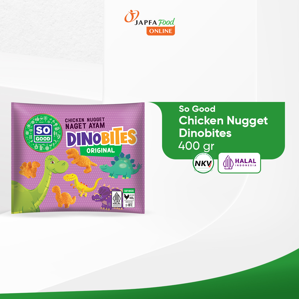 

So Good Chicken Nugget / Naget Ayam Dinobites 400gr