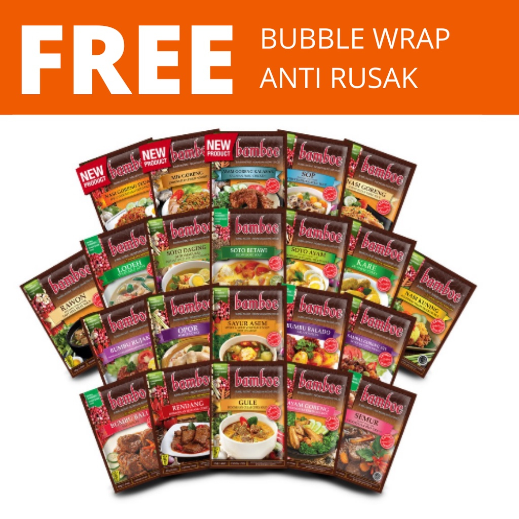

BAMBOE BUMBU INSTAN BUMBU DAPUR ALL VARIAN LENGKAP