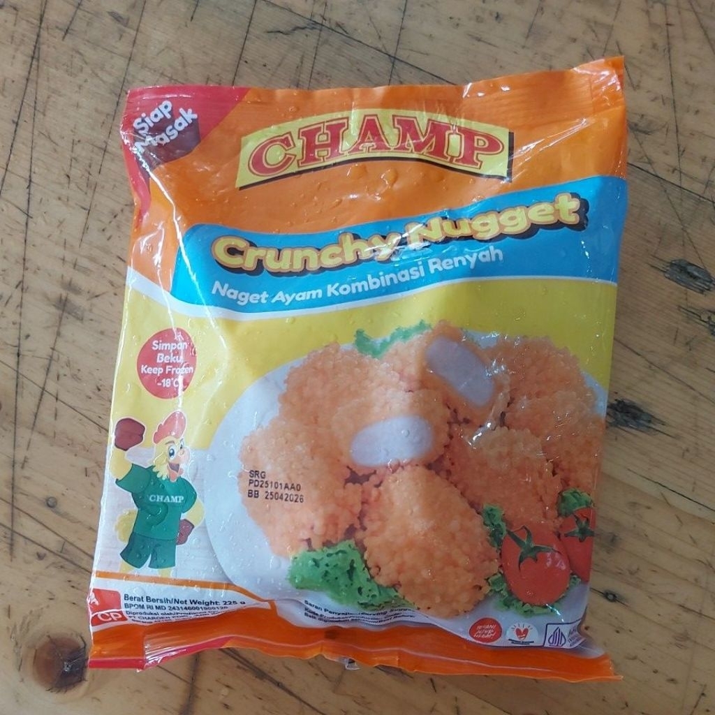 

CHAMP CRUNCHY NUGGET 225GR