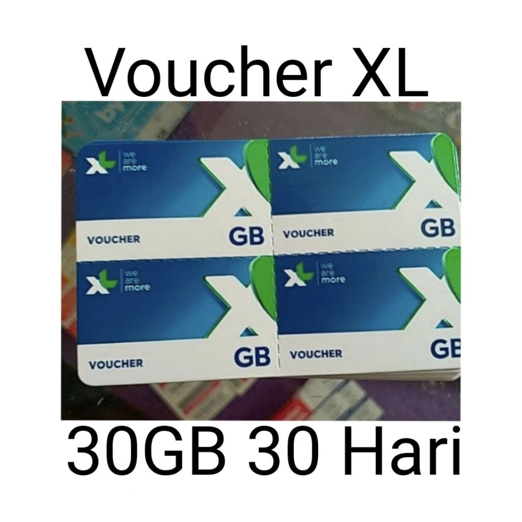 VOUCHER XL Bebas Puas 30GB 30 HARI voucher kuota paket data murah