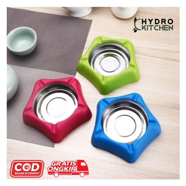 Asbak Rokok Stainless Motif Bintang Tempat Puntung Rokok - 1210