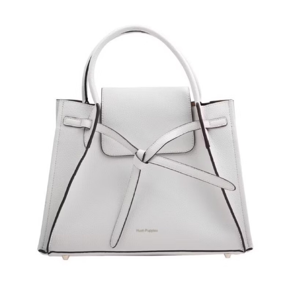 Hush Puppies White Ribbon Bag (preloved tas hush puppies)