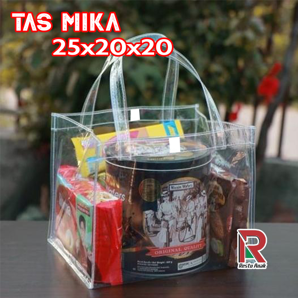 

Tas Mika Bento 25x20x20 | GoodieBag thinwall Bento 4 Skat | Hampers Souvenir Tebal