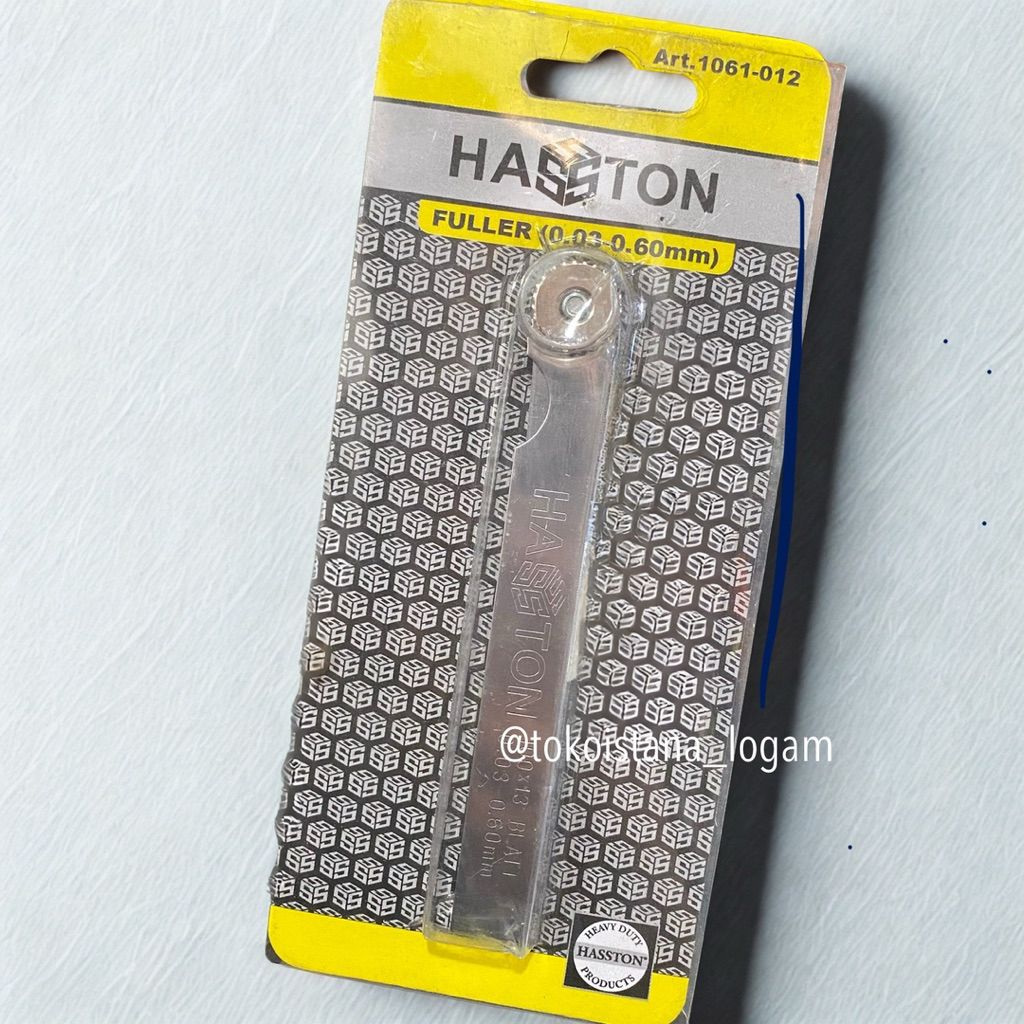 Hasston Fuller Gauge Alat Pengukur Ketebalan 13 Blade 0.03-0.60mm
