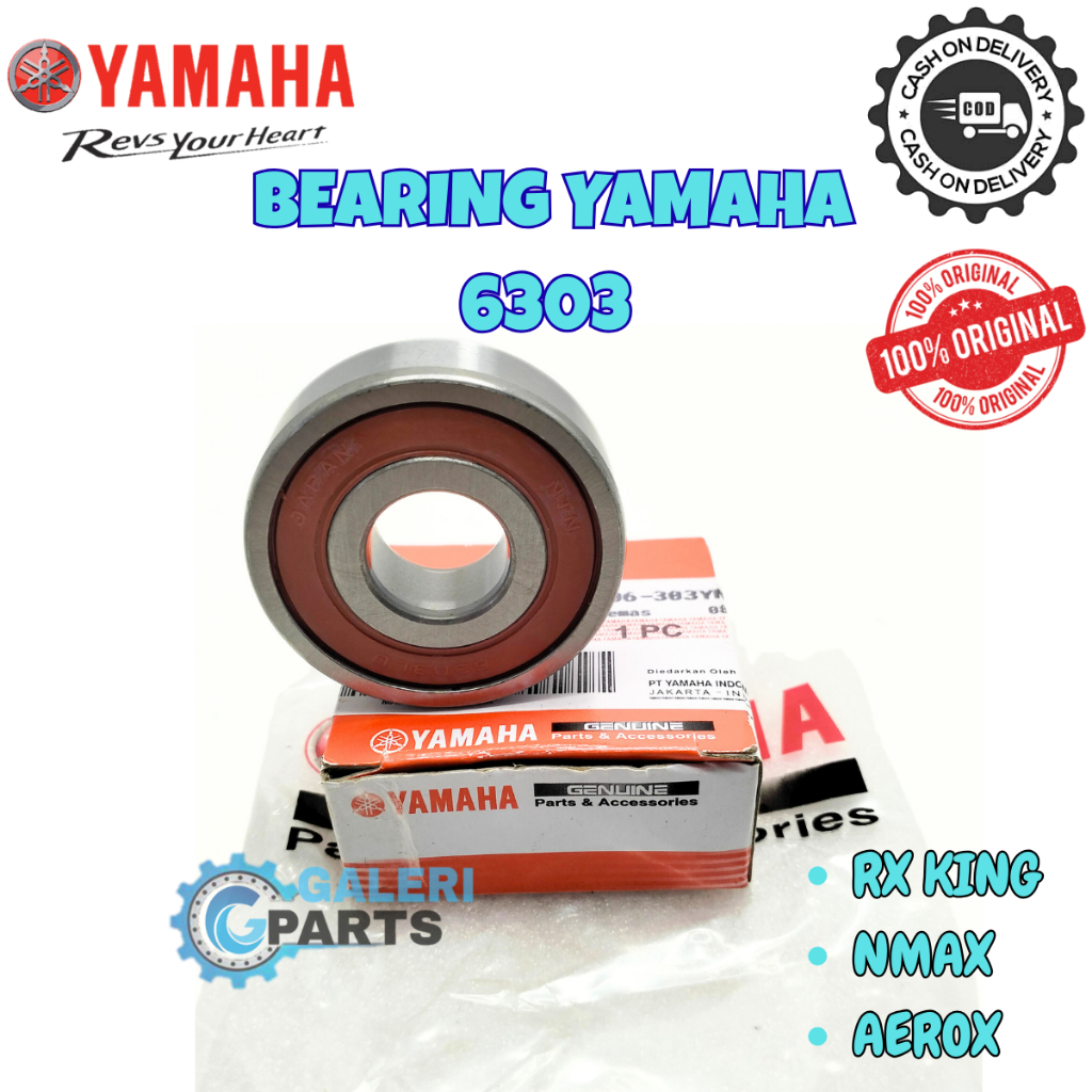 ORIGINAL BEARING RASIO 6303 YAMAHA RXKING RXK AEROX NMAX MIONEW RXS LAHAR RODA BELAKANG ASLI ORI YGP