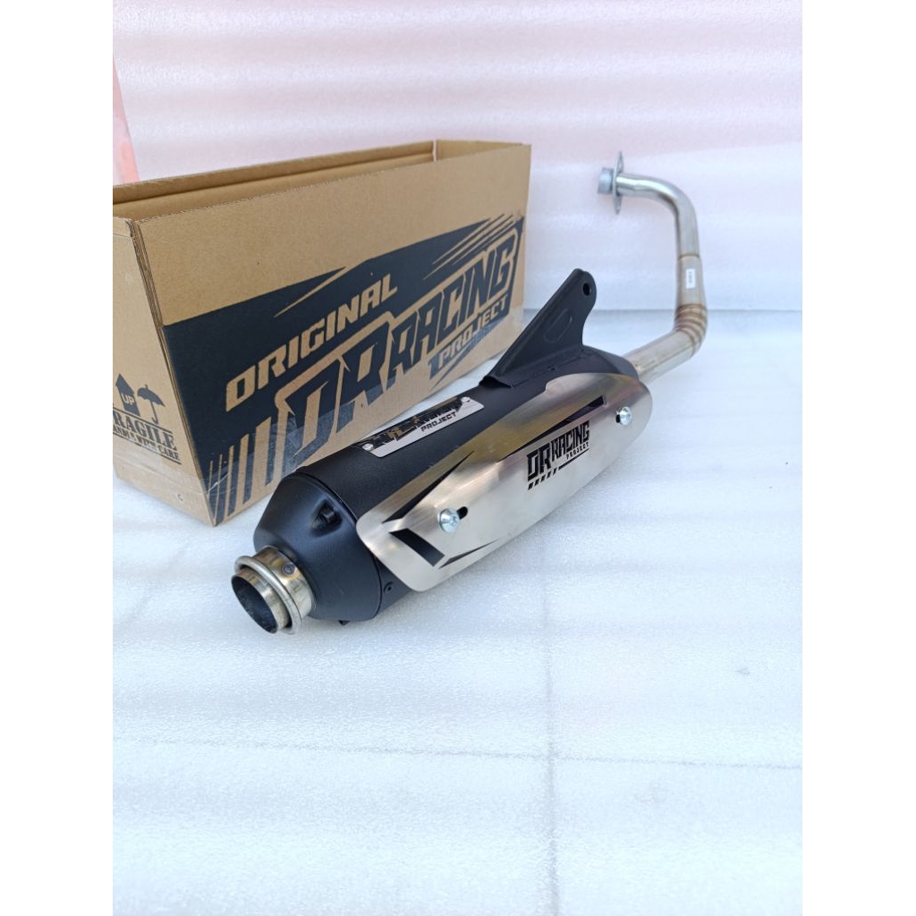 Knalpot standar racing mio spoty/smile mio soul karbu