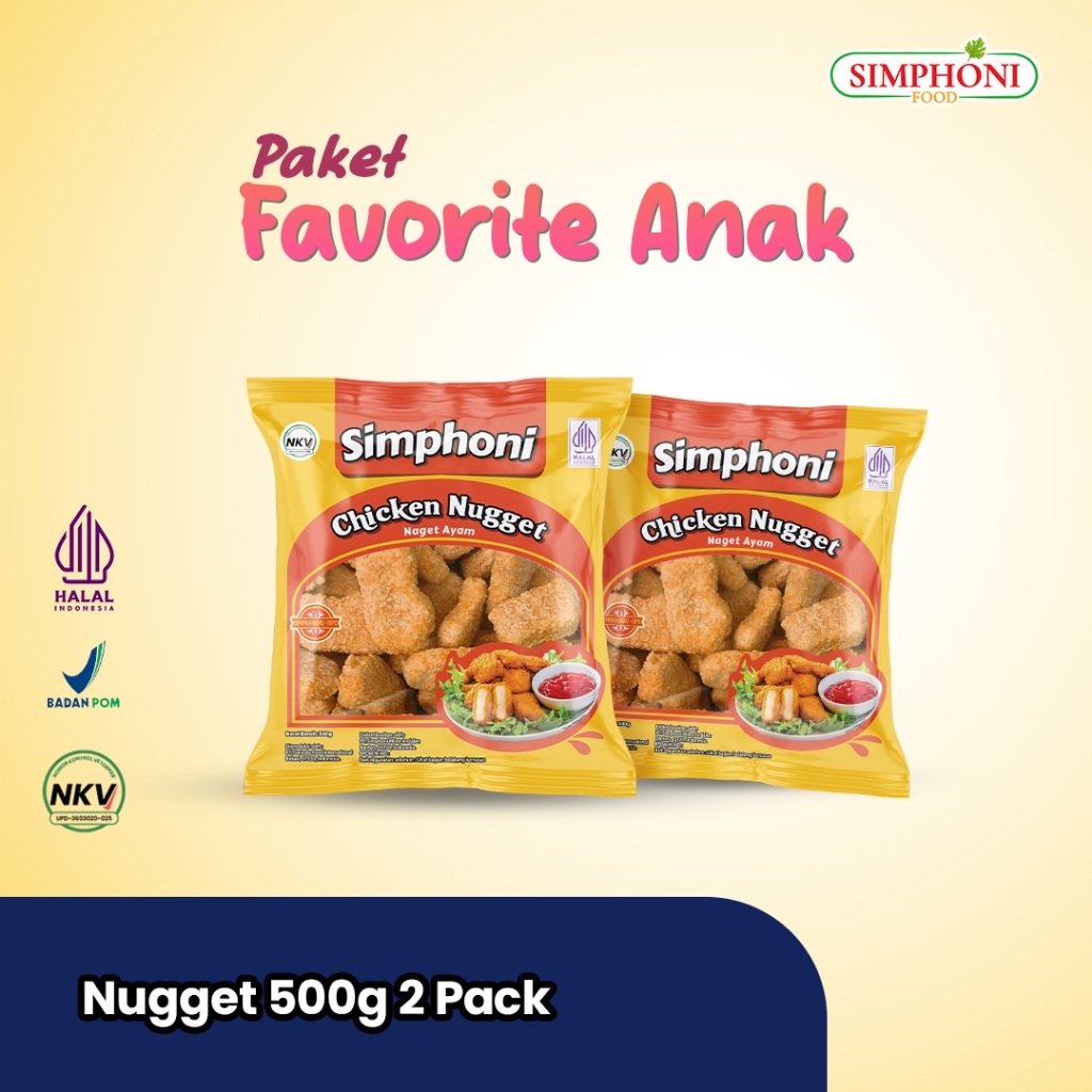 

Chicken Nugget 500gr Simphoni Nugget untuk Bekal dan Anak Kos (Dapat 2 pack)