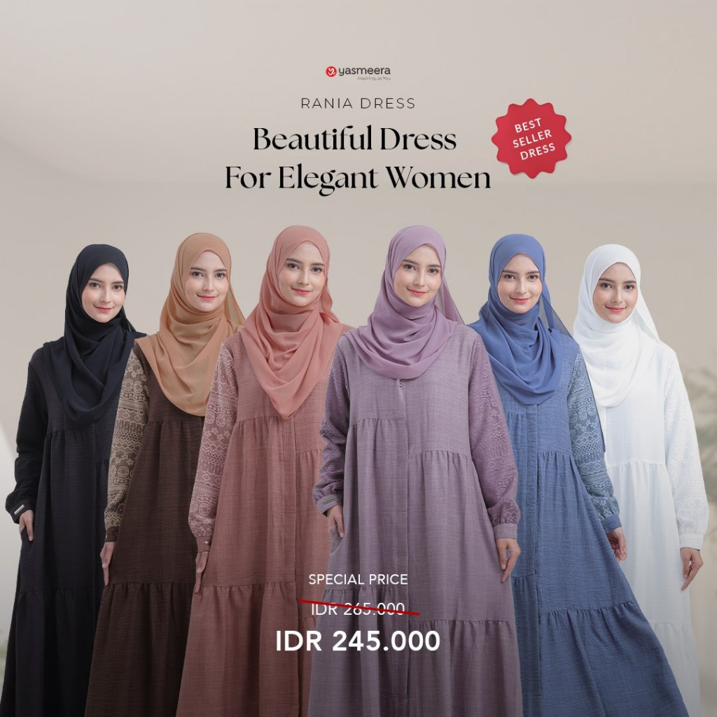Yasmeera - Rania Dress / Yasmeera Gamis Ori Terbaru