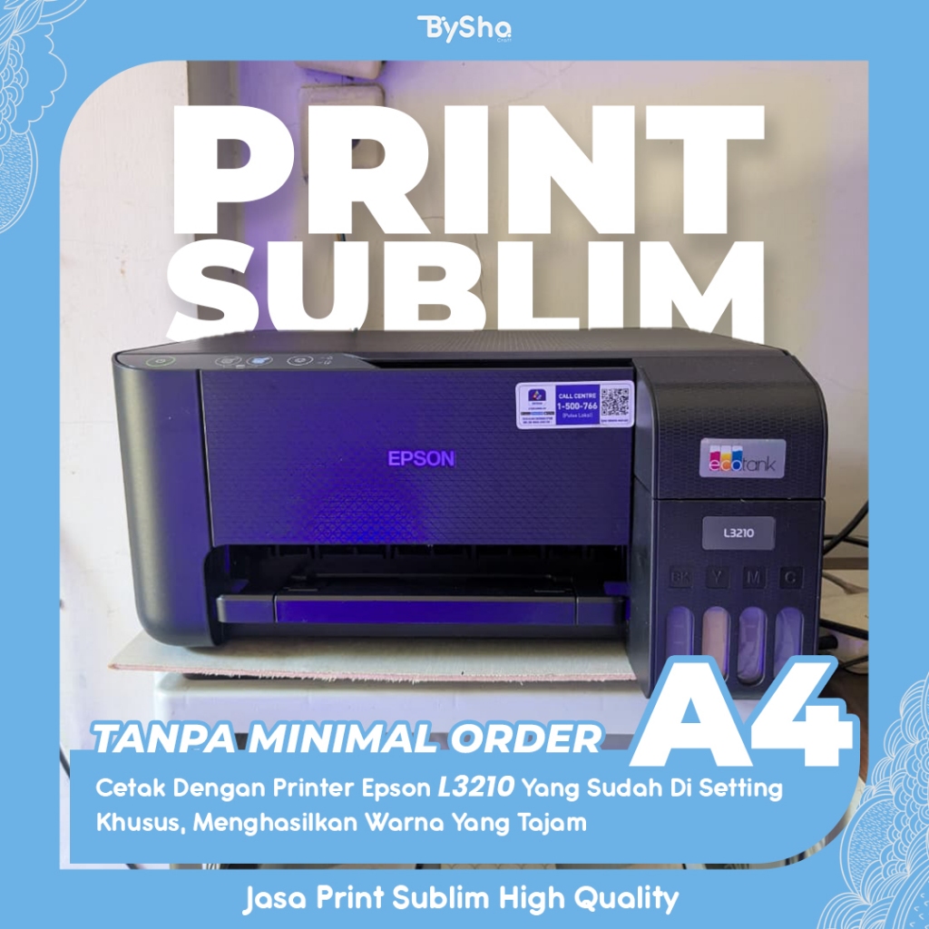 

Print Sublim Tanpa Minimal Order Ukuran A4 Design Custom 1 Hari Jadi