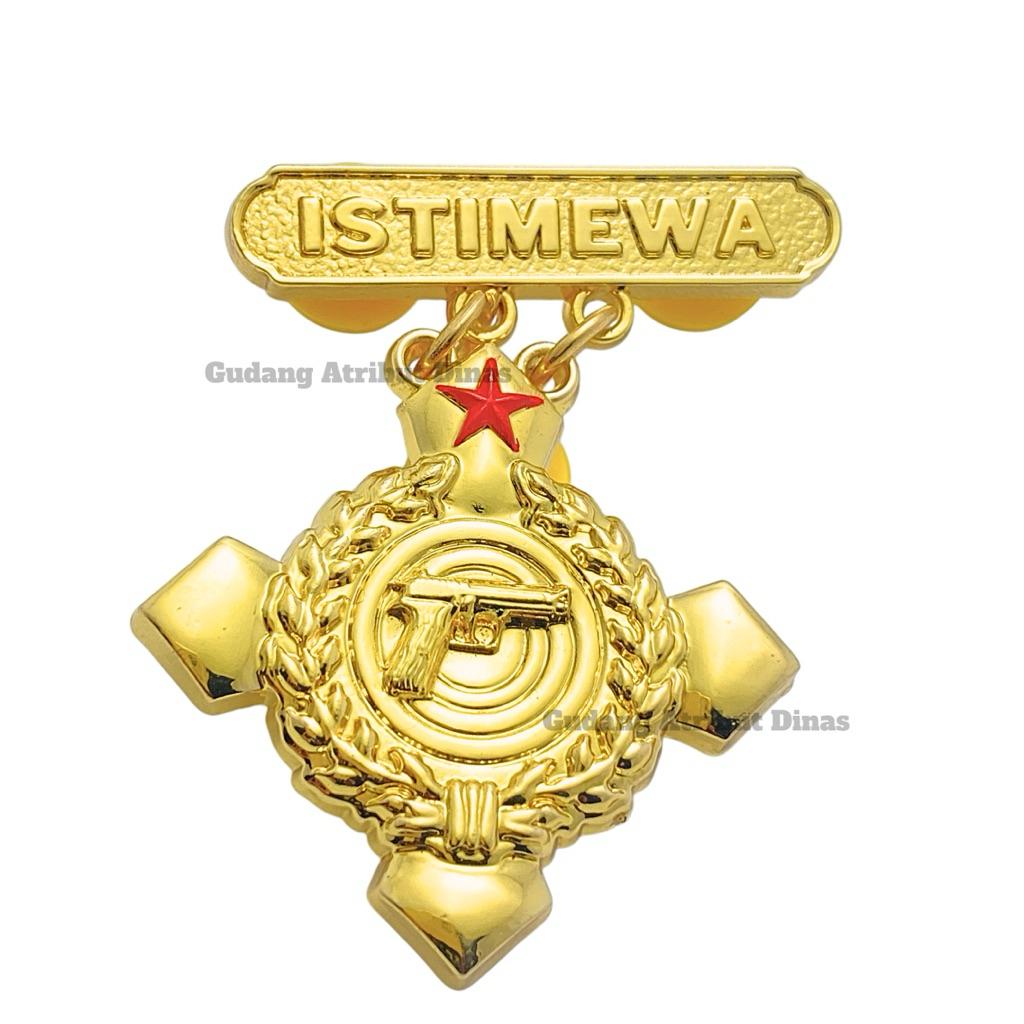 100% LUXURY Brevet Pistol Istimewa TNI AL/Brevet Pistol Istimewa TNI AL Luxury/Pin Pistol Istimewa T