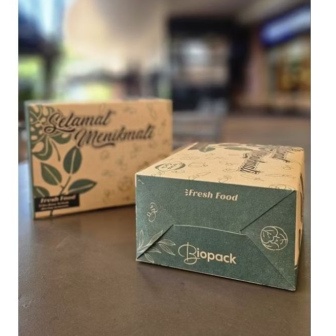 

(ISI 50 pcs belum dirakit) SNACK BOX KARDUS KUE 12x16cm BAHAN KRAFT NON LAMINASI