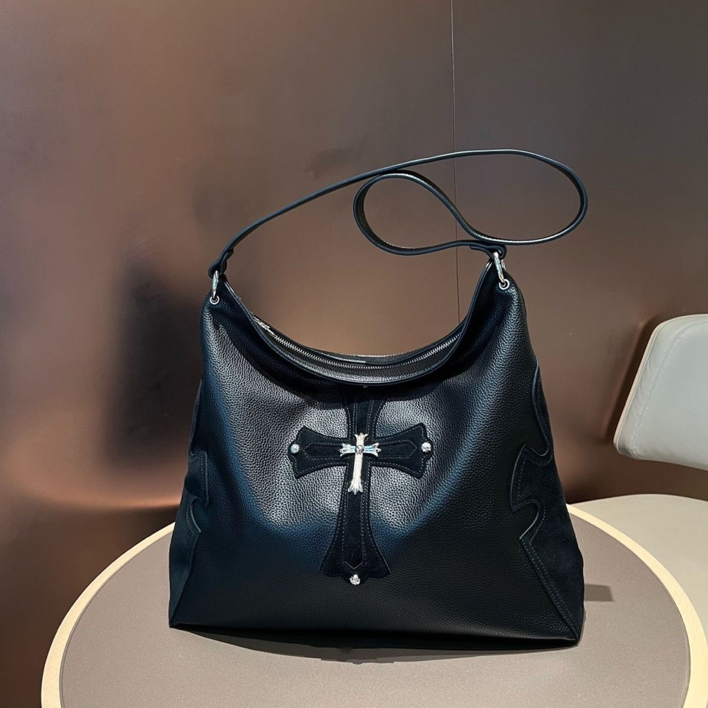 Chrome Heart Leather Bag Pria Wanita