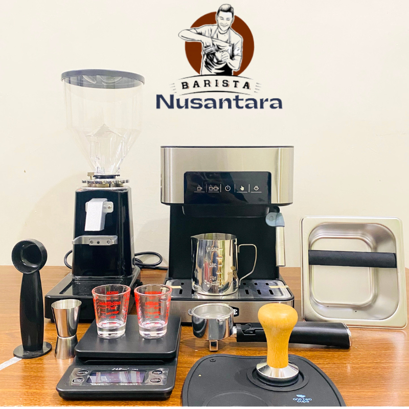 PAKET MESIN KOPI USAHA ESPRESSO KOMERSIL SET LENGKAP TERBAIK LOW WATT