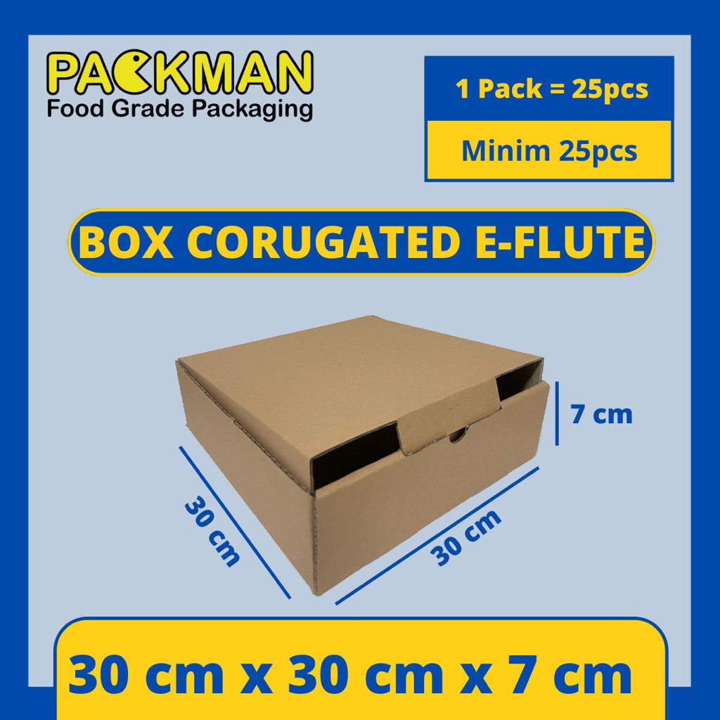 

KARDUS 30x30x7 cm / BOX KARTON CORUGATED DIECUT E-FLUTE / AKSESORIS PACKING ONLINE