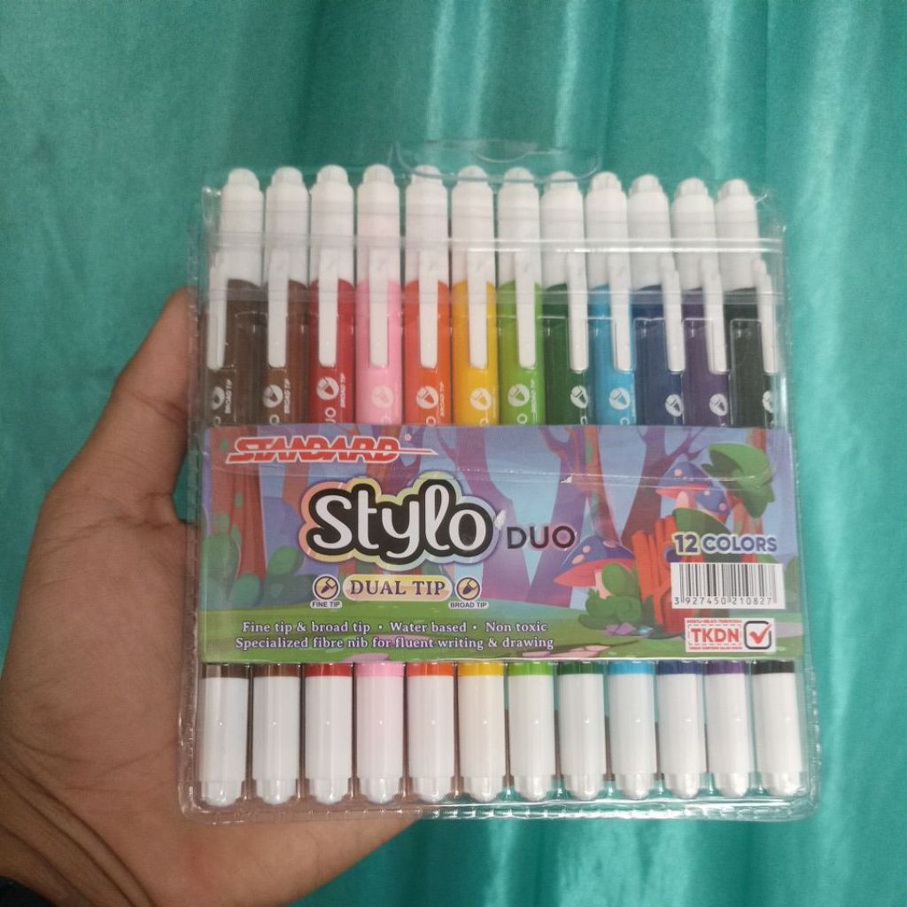 

Stylo Standard Dual Tip 12 Colors