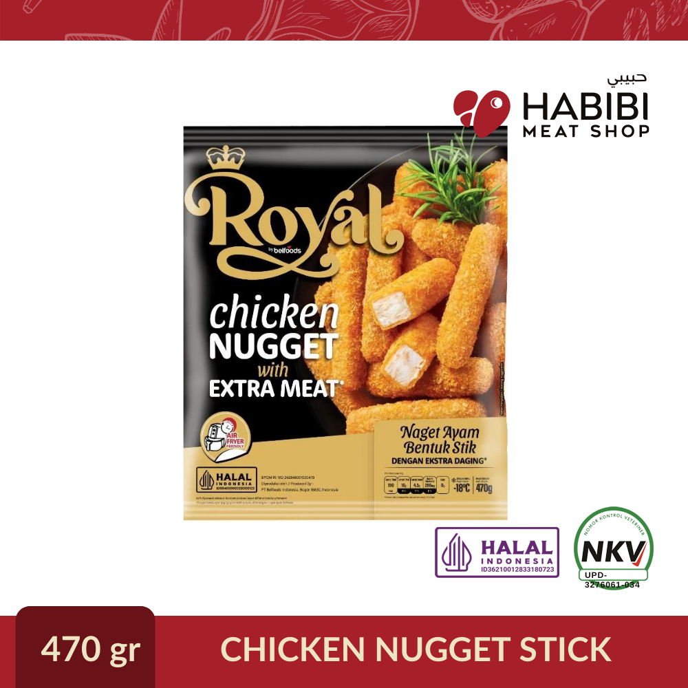 

BELFOODS ROYAL CHICKEN NUGGET STICK (470gr)