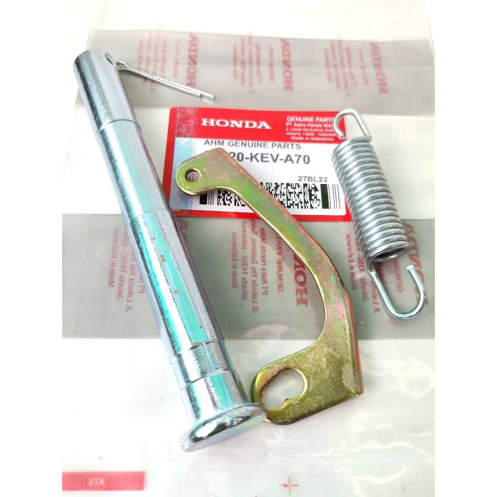 1 set as standar tengah+ per + tapal kuda standar tengah Honda Supra x lama Supra fit lama