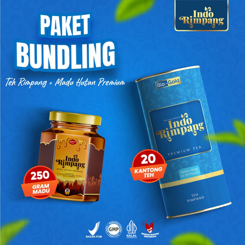 

Paket Bundling Teh Indo Rimpang Plus Madu Hutan Premium Teh Detoks Pelangsing BPOM