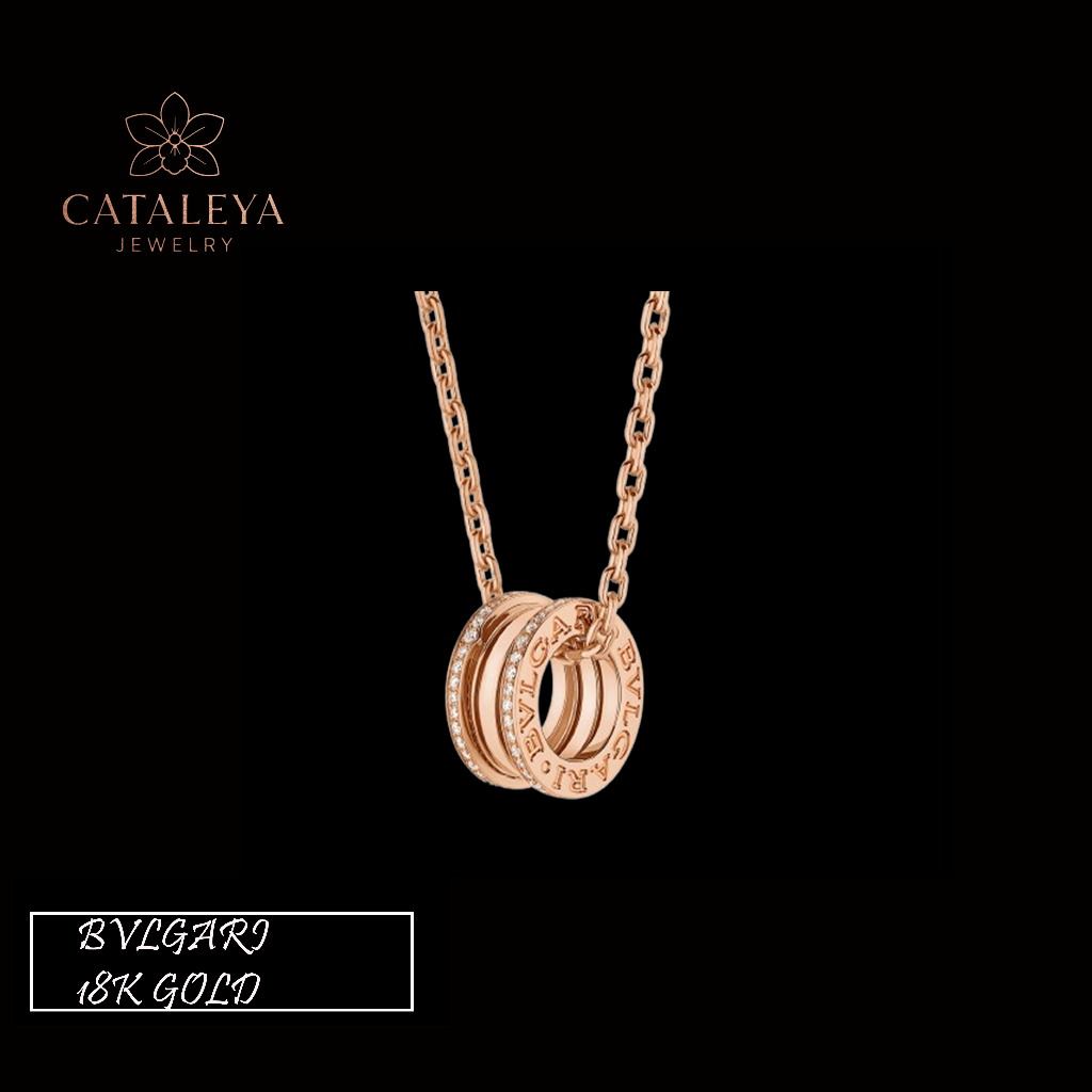 [100% Original]CATALEYA/NECKLACE/ B.ZERO1 /  Box & Sertifikat / Kalung Emas