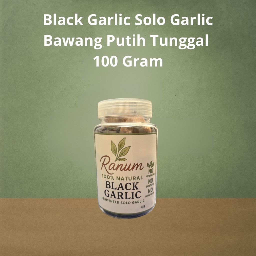 

Black Garlic Bawang Putih Tunggal Homemade Bawang Hitam Black Solo Garlic - Ranum Black Garlic 100 gr