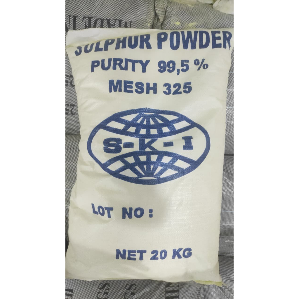 

Sulfur Powder Belerang Bubuk 1 sak 20kg 1 karung 20 kilogram